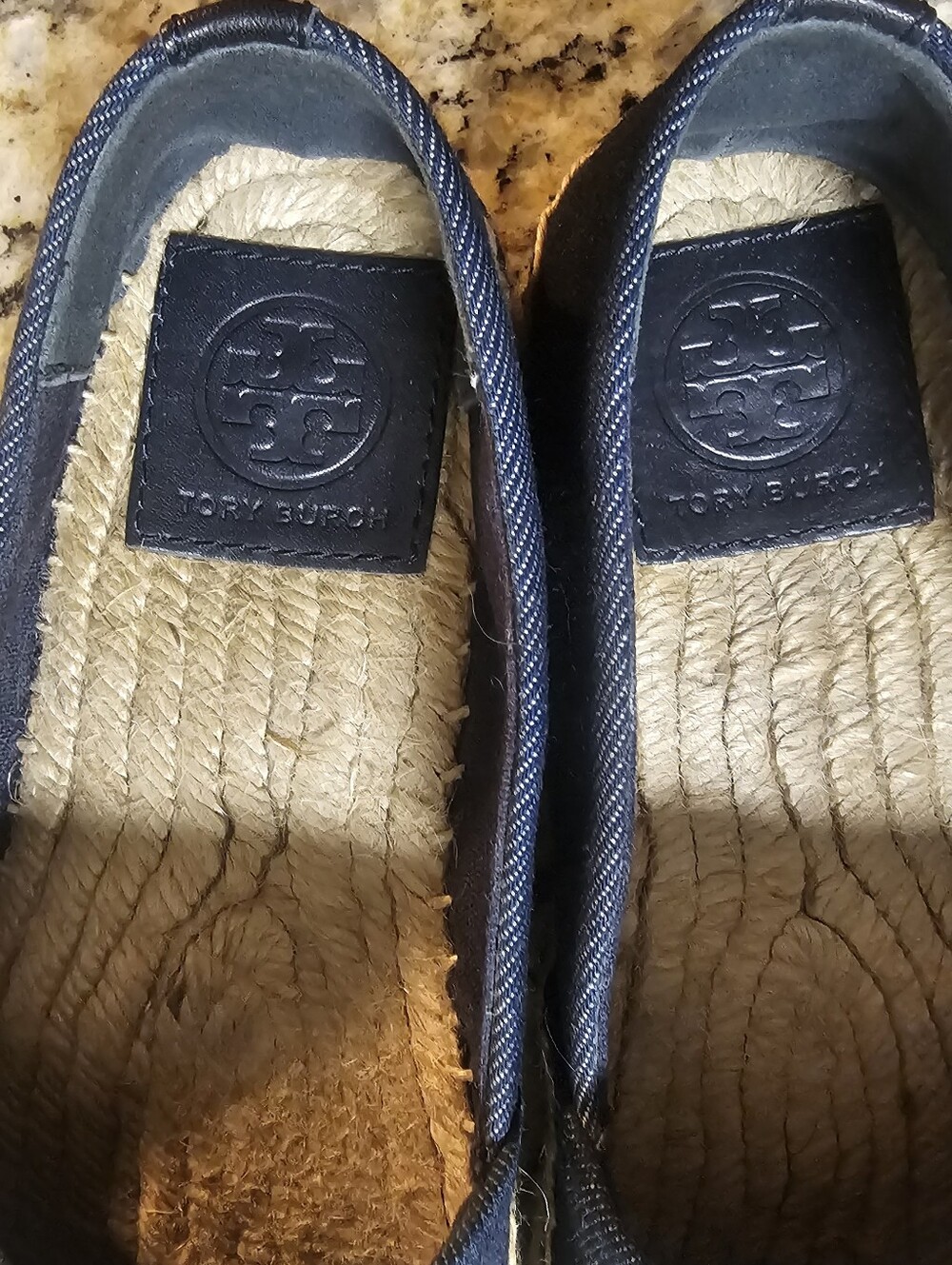 Tory Burch Denim Espadrille Flats. Size 5.5 - Picture 8 of 12